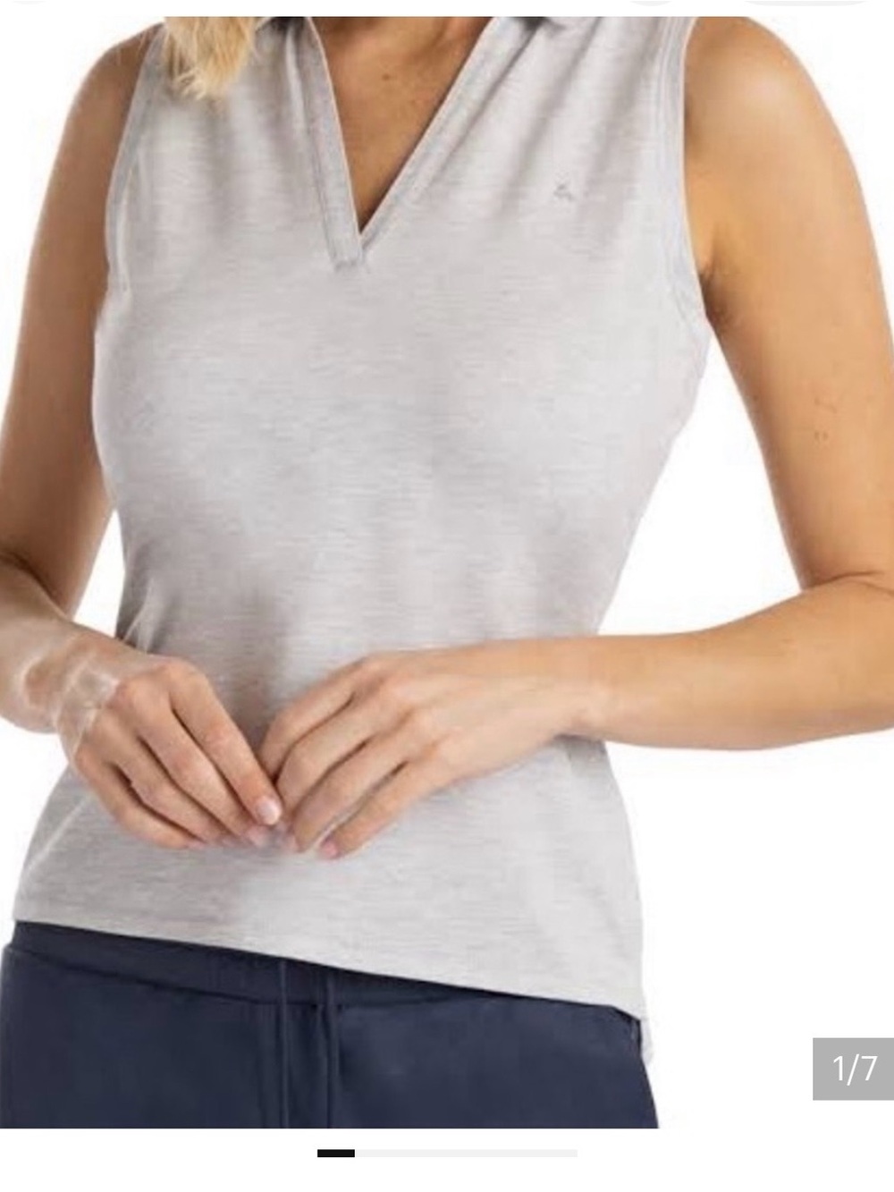 Travis Mathew Women’s Majorca Sleeveless Polo. Size Large